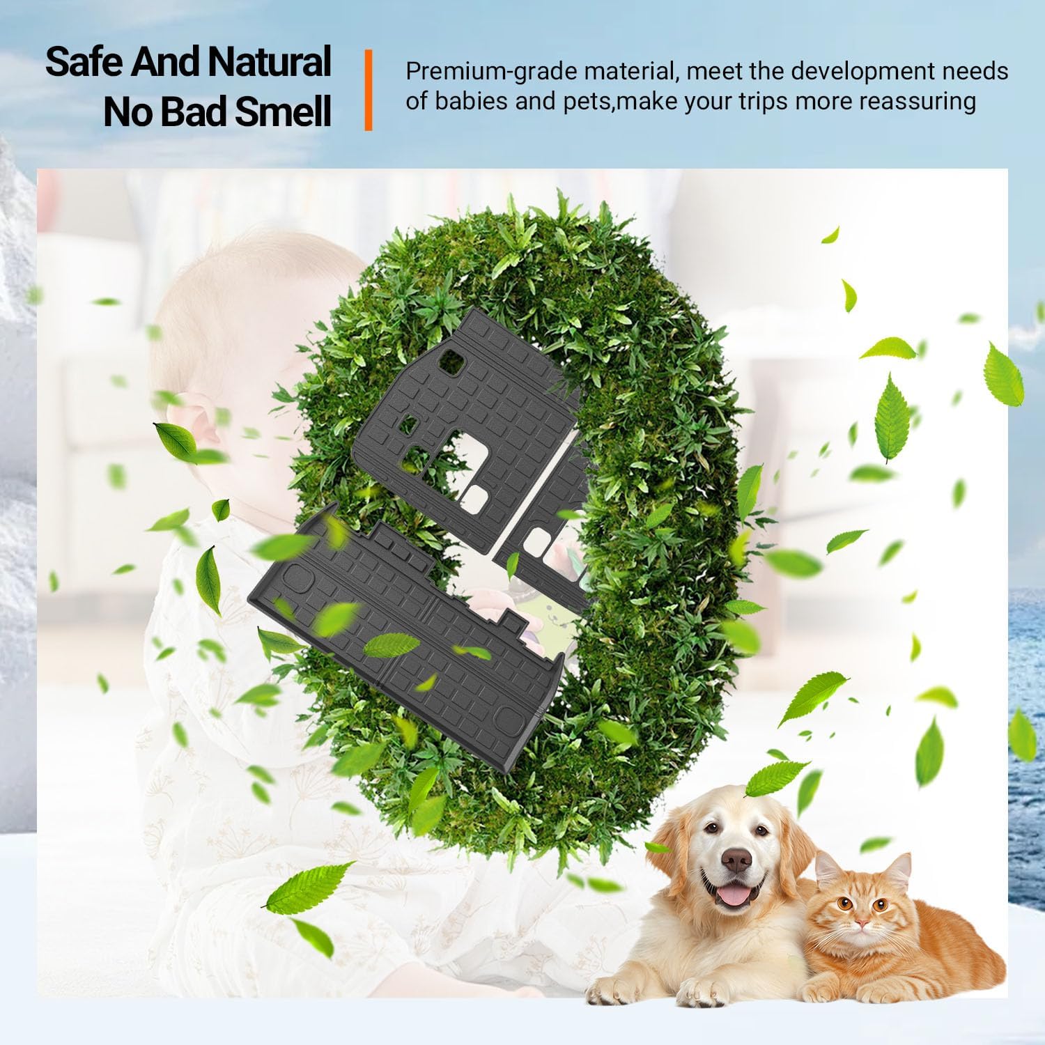 powoq Trunk Mat Compatible with 2022-2026 Kia Carnival Cargo Liner All Season Protection Rear Backrest Mat Replacement for 2022-2024 2025 2026 Kia Carnival Accessories